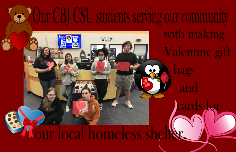 CBJ CSU students Valentine gift bags photo